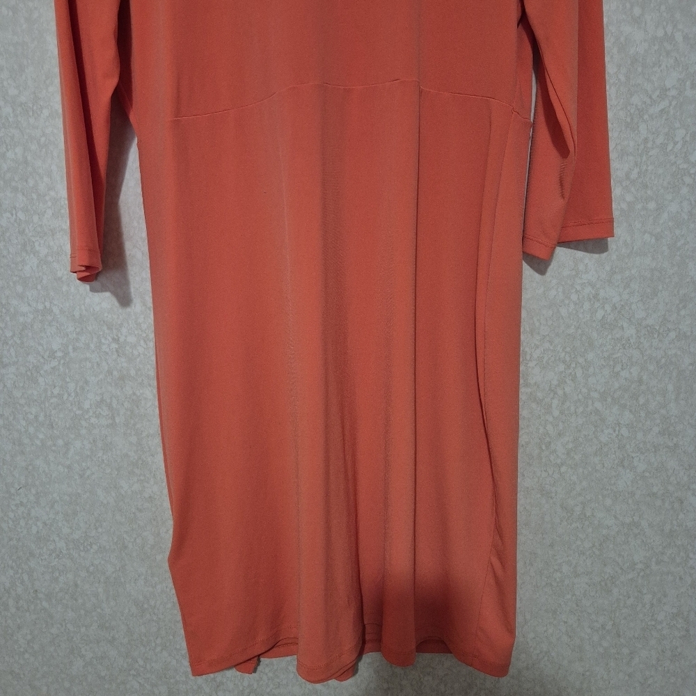 NWT Michael Kors Coral Midi Dress 3/4 Sleeve..SIZE:L - Picture 10 of 13